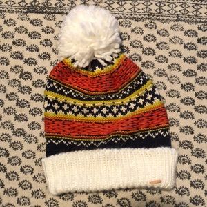 Free people puff oversized knit hat